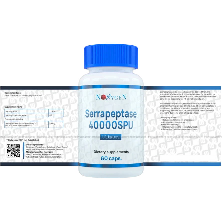 Serrapeptase 40000 SPU / Серрапептаза